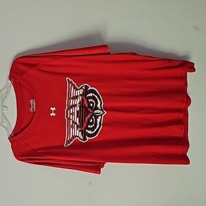 FAU OWL LOGO RED MENS T-SHIRT Size XL NWNT by UNDER ARMOUR HEAT GEAR
